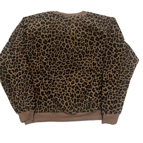 NIKE Sportswear Fleece All Over Animal Print Crew Sweatshirt - Picture 11 of 11